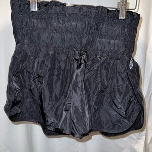 Free People Movement High Waist Black Flowy Shorts